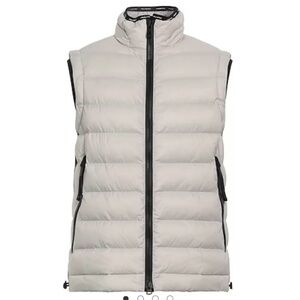 Peuterey Suit Vest Goose Down Mens Small Gray Tan Puffer